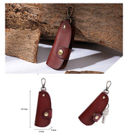 Thumbnail for Genuine Leather Wallet Purse Bag Case Holder Key Ring Pouch Bag Safe Hanger