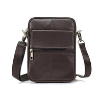 Thumbnail for Genuine leather men's crossbody bag oiled wax leather Satchel Crossbody Bag