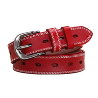 Thumbnail for Classic Leather Belts for Women, Joyreap Genuine Leather Womens Belts Alloy Pin Buckle (Red)