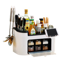 Thumbnail for Multifunction Kitchen Utensils Condiment Storage Rack Seasoning Storage Box