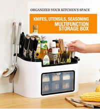 Thumbnail for Multifunction Kitchen Utensils Condiment Storage Rack Seasoning Storage Box