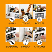 Thumbnail for Multifunction Kitchen Utensils Condiment Storage Rack Seasoning Storage Box