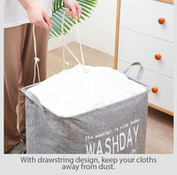 Thumbnail for Ex-Large Capacity Collapsible Laundry Basket Foldable Washing Bin Hamper Linen