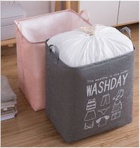 Thumbnail for Ex-Large Capacity Collapsible Laundry Basket Foldable Washing Bin Hamper Linen