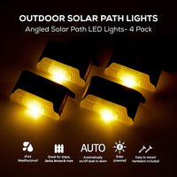 Thumbnail for 4 Pack SolarPower Deck Lights Outdoor Step Lights Waterproof LED lights