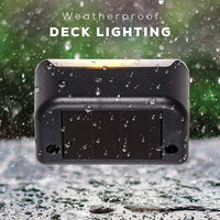 Thumbnail for 4 Pack SolarPower Deck Lights Outdoor Step Lights Waterproof LED lights