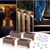 Thumbnail for 4 Pack SolarPower Deck Lights Outdoor Step Lights Waterproof LED lights