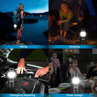 Thumbnail for LED Camping Lamp Solar Powered Rechargeable USB Torch Waterproof Emergency Light Lantern