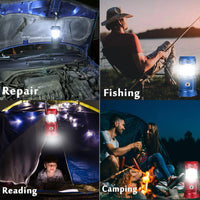 Thumbnail for LED Camping Lamp Solar Powered Rechargeable USB Torch Waterproof Emergency Light Lantern