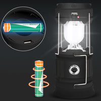 Thumbnail for LED Camping Lamp Solar Powered Rechargeable USB Torch Waterproof Emergency Light Lantern