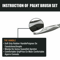 Thumbnail for 5Pc Paint Brushes Set Artist Acrylic Staining Home Garden Painting Handy Tool