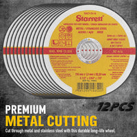 Thumbnail for 12x 4.5inch 115mm Angle Grinder Cutting Discs Thin Cut Off Wheel Steel Stainless