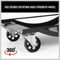 Thumbnail for 2-Piece Wheel Dolly Car Positioning Jack 450kg Vehicle Mover Transporter Trolley