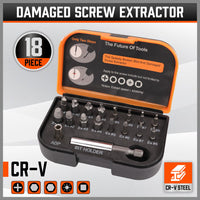 Thumbnail for 18x Magnetic Damaged Screw Extractor Set Broken Drill Bit Remover Kit Hex Crv