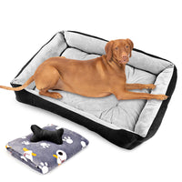 Thumbnail for Vaka Navy Dog Bed Pet Cat Calming Floor Mat Sleeping Cave Washable Extra Large 29706