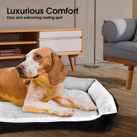 Thumbnail for Vaka Navy Dog Bed Pet Cat Calming Floor Mat Sleeping Cave Washable Extra Large 29706