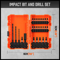 Thumbnail for 26Pc Impact Screwdriver Bit Set Magnetic Drill Bit Holder Quick Release Drilling