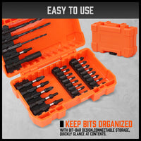 Thumbnail for 26Pc Impact Screwdriver Bit Set Magnetic Drill Bit Holder Quick Release Drilling