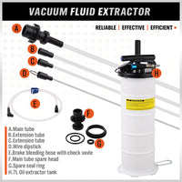 Thumbnail for HORUSDY 7L Manual & Pneumatic Oil Extractor Waste Fluid Transfer Pump Suction