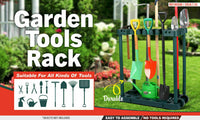 Thumbnail for Rolling Garden Tools Storage Rack Long Short Handles Organizer Holders Fits 40