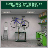 Thumbnail for Rolling Garden Tools Storage Rack Long Short Handles Organizer Holders Fits 40