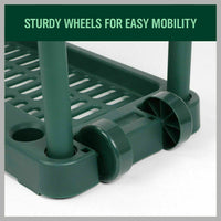 Thumbnail for Rolling Garden Tools Storage Rack Long Short Handles Organizer Holders Fits 40