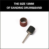 Thumbnail for 51Pc Sanding Bands Drum Sleeve Set 120 Grits Mandrel Dremel Rotary Kit 3mm Shank