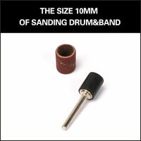 Thumbnail for 51Pc Sanding Bands Drum Sleeve Set 120 Grits Mandrel Dremel Rotary Kit 3mm Shank