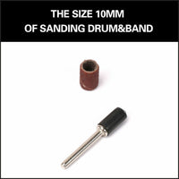 Thumbnail for 51Pc Sanding Bands Drum Sleeve Set 120 Grits Mandrel Dremel Rotary Kit 3mm Shank