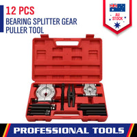 Thumbnail for 12 Piece Bearing Splitter Gear Puller Fly Wheel Separator Tool Kit Set With Box