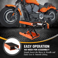 Thumbnail for 205KG Motorcycle Motorbike Lift Jack Motorcycle Stand Hoist Repair Work Bench