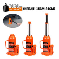 Thumbnail for 8-Ton (16,000 LBs) Hydraulic Bottle Jack Heavy Duty Car Lifter with Safety Valve