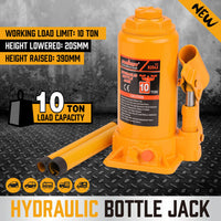 Thumbnail for 10 Ton Hydraulic Bottle Jack w/Safety Valve Car Van Truck Caravan Lift SUV 4WD