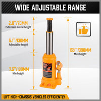 Thumbnail for 10 Ton Hydraulic Bottle Jack w/Safety Valve Car Van Truck Caravan Lift SUV 4WD