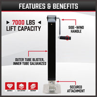 Thumbnail for TRAILER CANOPY CARAVAN JACK STAND 3175KG 7000LBS HEAVY DUTY STABILIZER LEGS