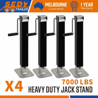 Thumbnail for 4x Trailer Caravan Canopy Jack Leg Stand Heavy Duty 3175KG 7000lbs Side Handle