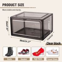 Thumbnail for 5Pcs Premium Acrylic Shoe Box Sneaker Display Storage Case  Boxes Magnetic Door Au