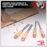 Thumbnail for 12Pc Wood Carving Chisel Set Knife High Carbon Steel Woodworking Rolling Pouch