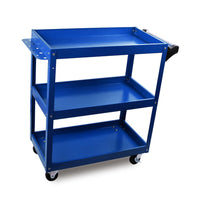 Thumbnail for Blue 3-Tier Tool Cart Trolley Toolbox Workshop Garage Storage 150KG Organizer Garage