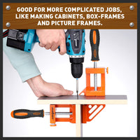 Thumbnail for 90° Degree Corner Clamp Welding Vice Woodworking Alloy Body With Quick Release