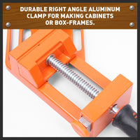 Thumbnail for 90° Degree Corner Clamp Welding Vice Woodworking Alloy Body With Quick Release