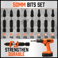 Thumbnail for 42Pc Impact Screwdriver Bit Set Magnetic Drill Holder Socket Drilling Adapter