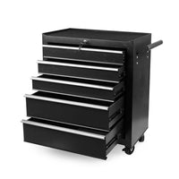 Thumbnail for Blue 5 Drawer Tool Box Trolley Cabinet Storage Cart Garage Toolbox Organiser Set