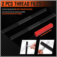 Thumbnail for 48-Pieces SAE and Metric Thread Restorer Kit Fractional Metric Thread Restorer