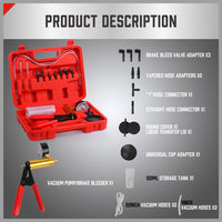 Thumbnail for HORUSDY Hand Held Vacuum Pump Brake Bleeder Pressure Tester Vacuum Gauge Kit