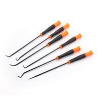 Thumbnail for 6Pc Extra Long Pick and Hook Set O Ring Seal Puller Remover Fuse Wire Scribe