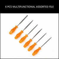 Thumbnail for 6Pc Mini Needle File Set Alloy Strength Steel For Wood Working Carving Craft