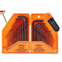 Thumbnail for 31-Piece Hex Key Set with T-Handle, Metric & Imperial Sizes Allen Wrench Set with Storage Case