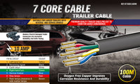 Thumbnail for 100M 7 Core Wire Cable Trailer Cable Automotive Boat Caravan Truck Coil V90 PVC