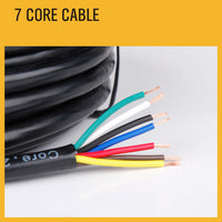 Thumbnail for 100M 7 Core Wire Cable Trailer Cable Automotive Boat Caravan Truck Coil V90 PVC